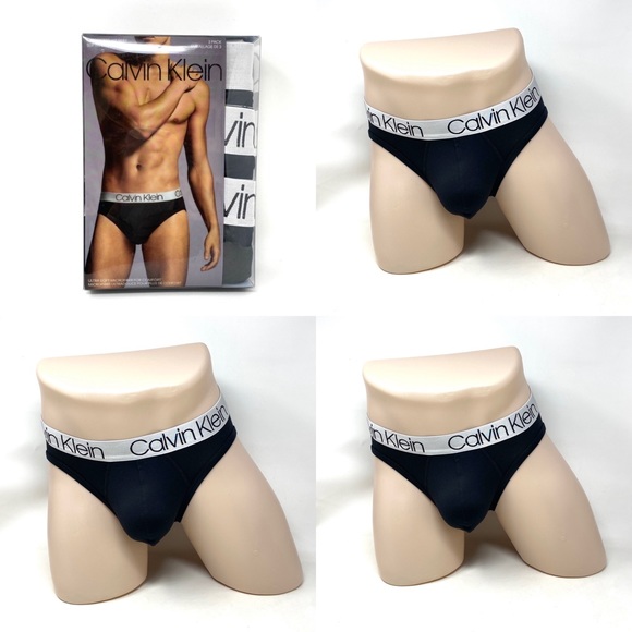 Calvin Klein Other - Calvin Klein Microfiber 3 Pack Hip Briefs Black Men's Underwear NP22110001